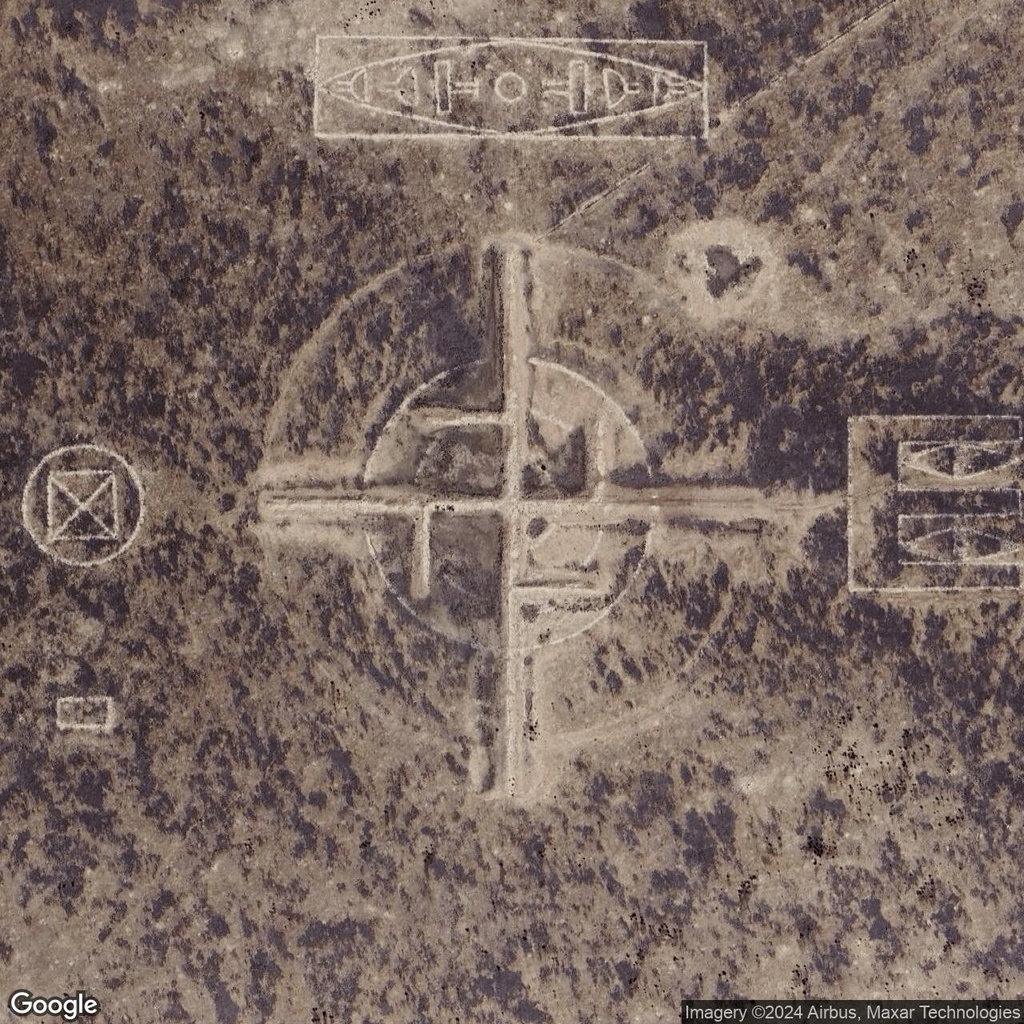 Swastika in the NM desert, close to Roswell, NM