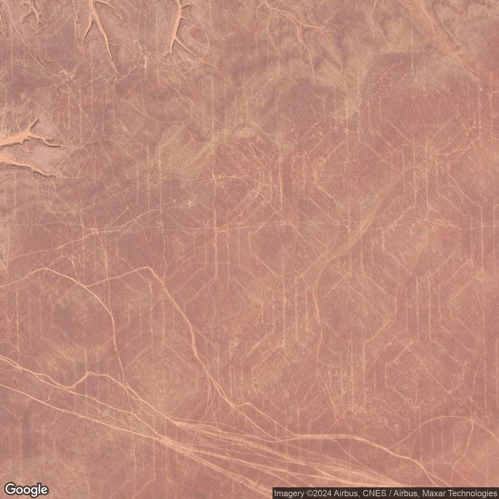 Mysterious sand lines in the Sahara desert