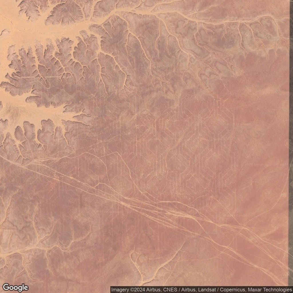 Weird Sand Lines stretch for miles