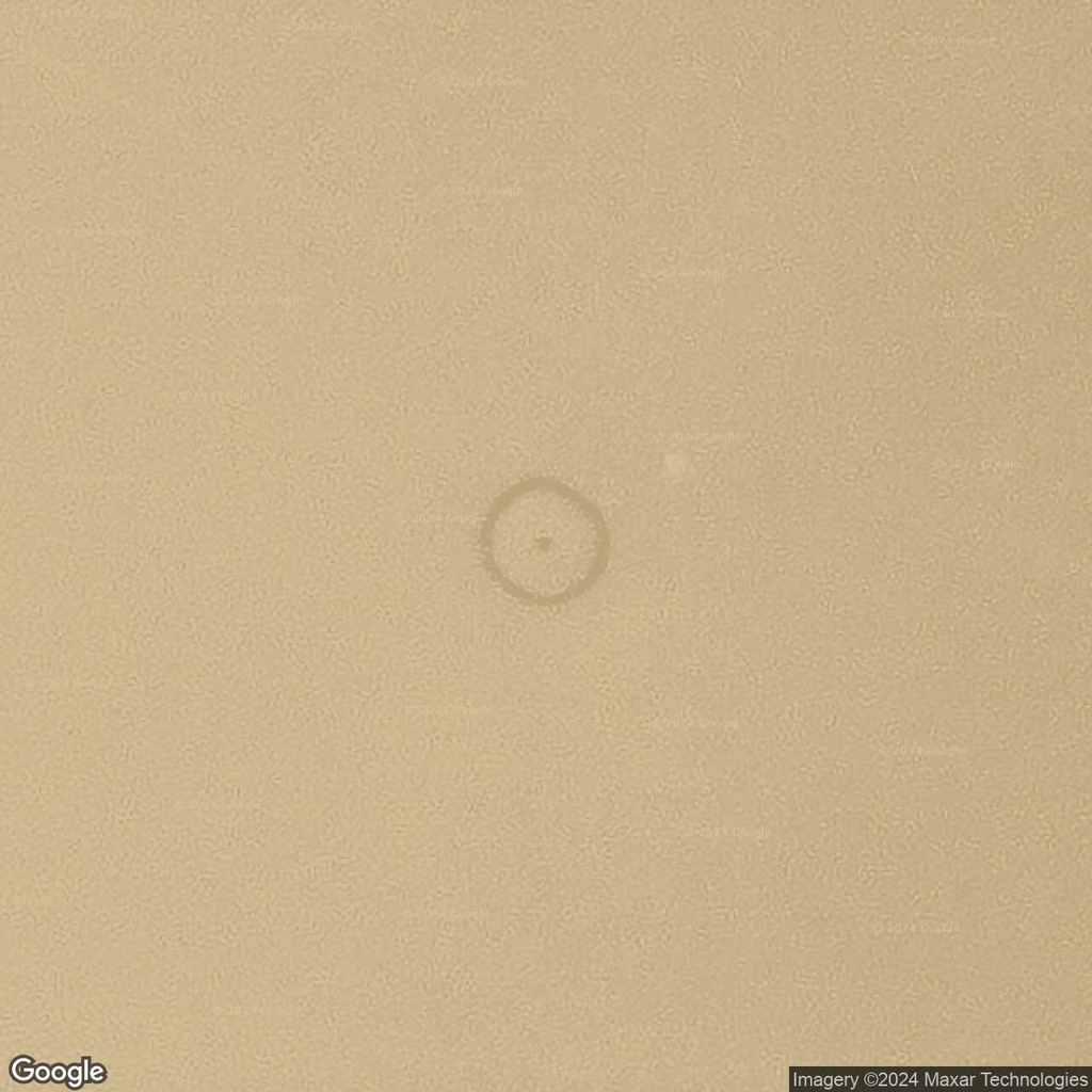 What is this mark in the Mali desert?