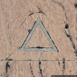 Weird Giant Triangle in the Desert