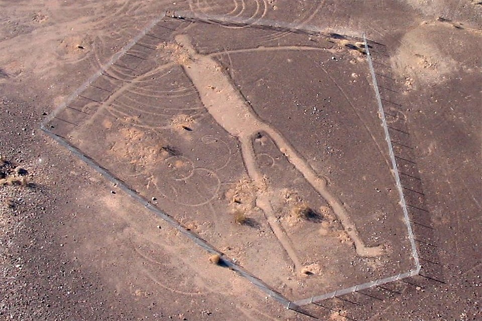 Ancient Gigantic figure in Colorado Desert