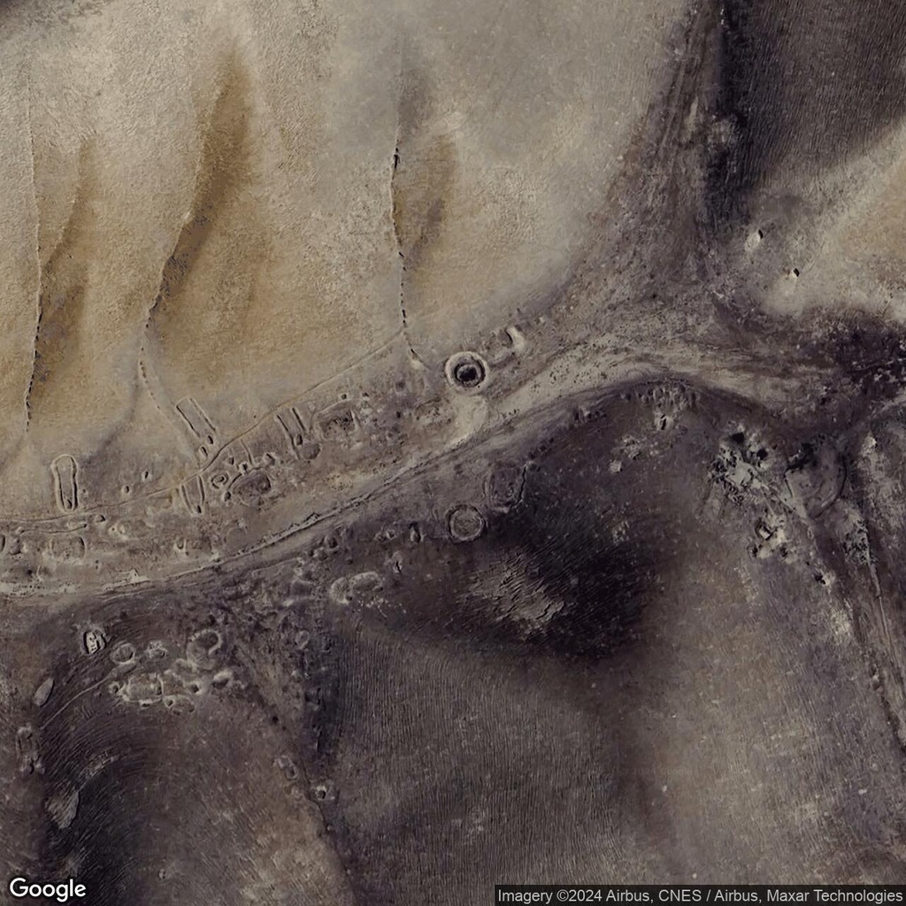 Vast ruins along the Afghanistan Turkmenistan border